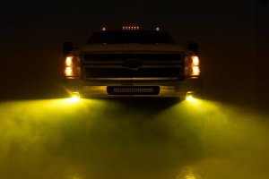 LED Fog Lights - Rough Country - Black Series - Yellow